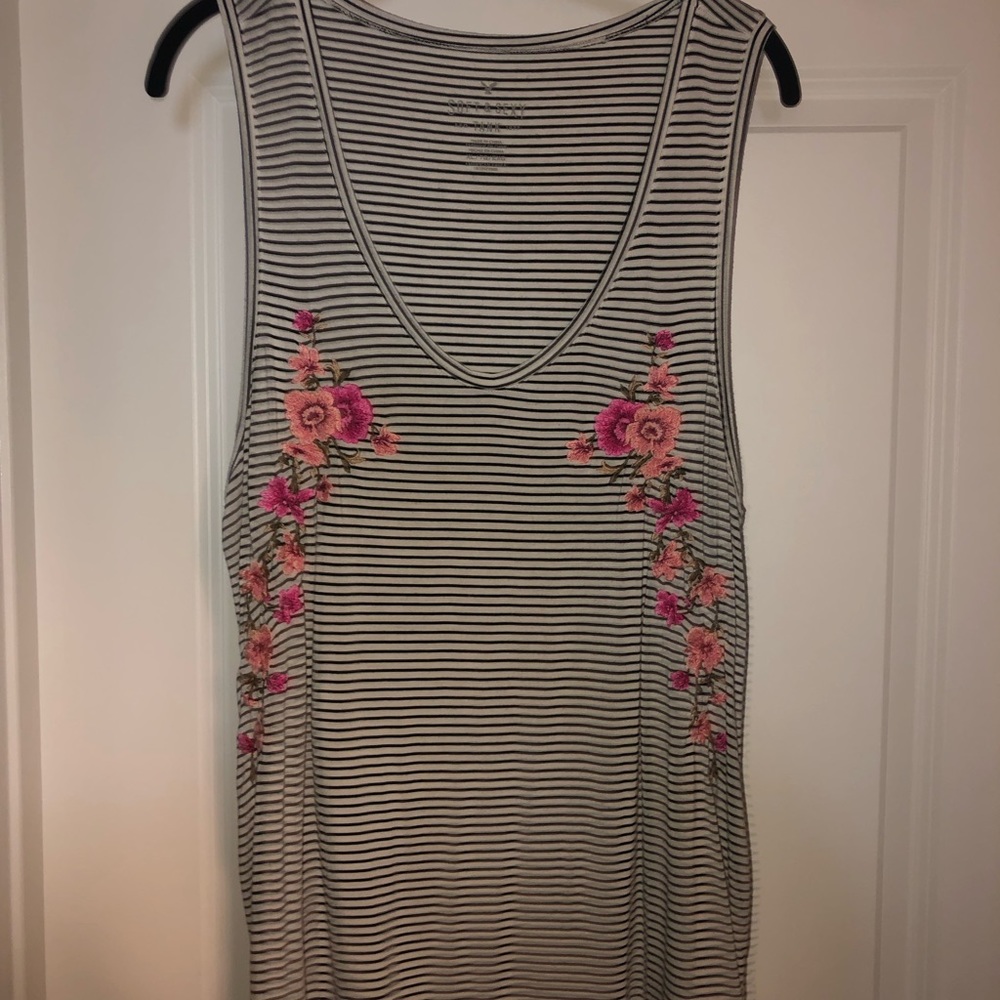 American Eagle Soft and Sexy Striped Tank